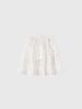 General Idea Asymmetrical Cotton Frill Midi Skirt [White] / Wbe2L13513