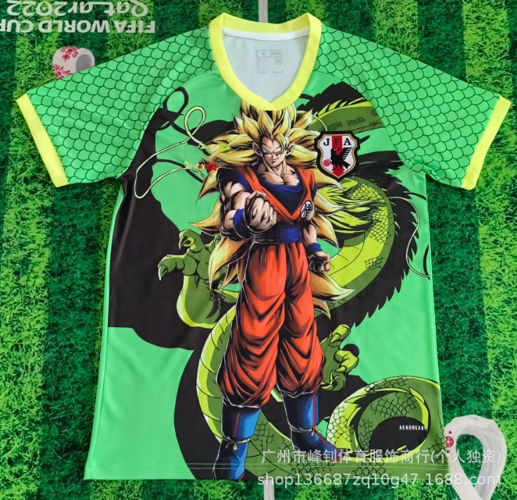 Maillot de football animé Coupe du Monde 2026, maillot thème dessin animé japonais, maillot de sport respirant pour l'entraînement