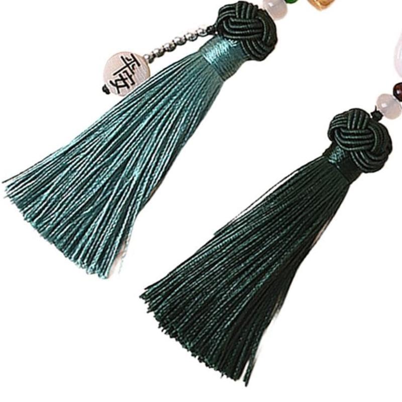 Buddhas Pendant Car Hanging Ornament with Lanyard Good Luck Rear View Mirrors Hanging Ornament