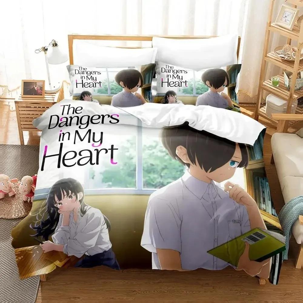 2024 The Dangers In My Heart Bedding Set Single Twin Full Queen King Size Bed Set Adult Kid Bedroom Duvet Cover Sets Anime Bed