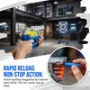 4-Hole Manual Soft Bullet Toy Gun with 10Pcs Safe Suction Soft Darts Educational Outdoor Shooting Game Interactive Blaster Toy