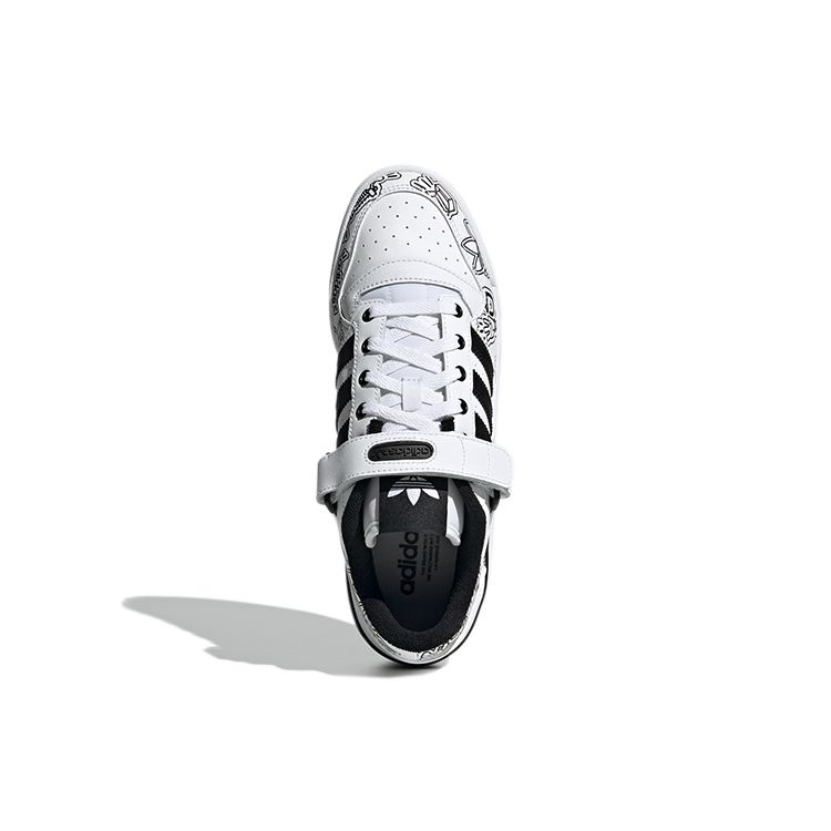 Adidas Zapatillas Unisex Forum 84 Low Gráficos Bold Blanco Negro Blanco Nube Negro Core Negro Core GW4921