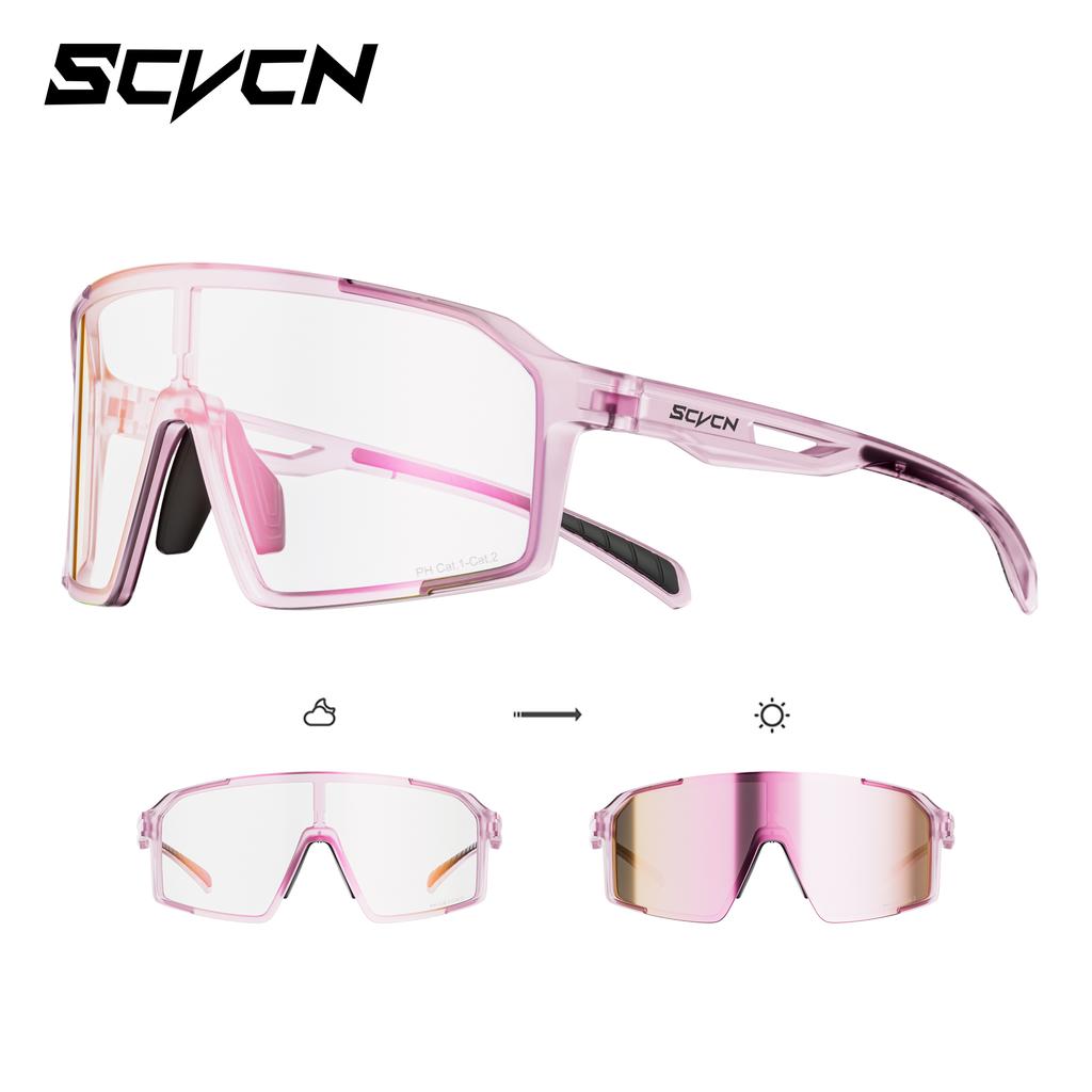 SCVCN Modische Sonnenbrille für Herren Radsportbrille UV400n Damen Fahrbrille MTB Rennrad Sportbrille Laufen
