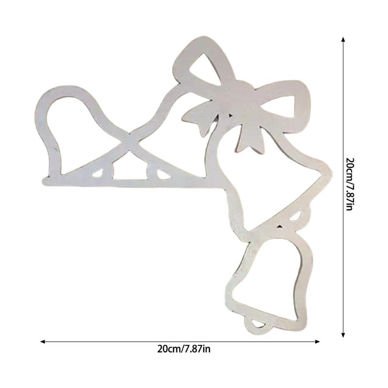Festives Metal Door Frame Sign Door Corner Decoration for Christmas Celebration Home Decoration for Window and Wall