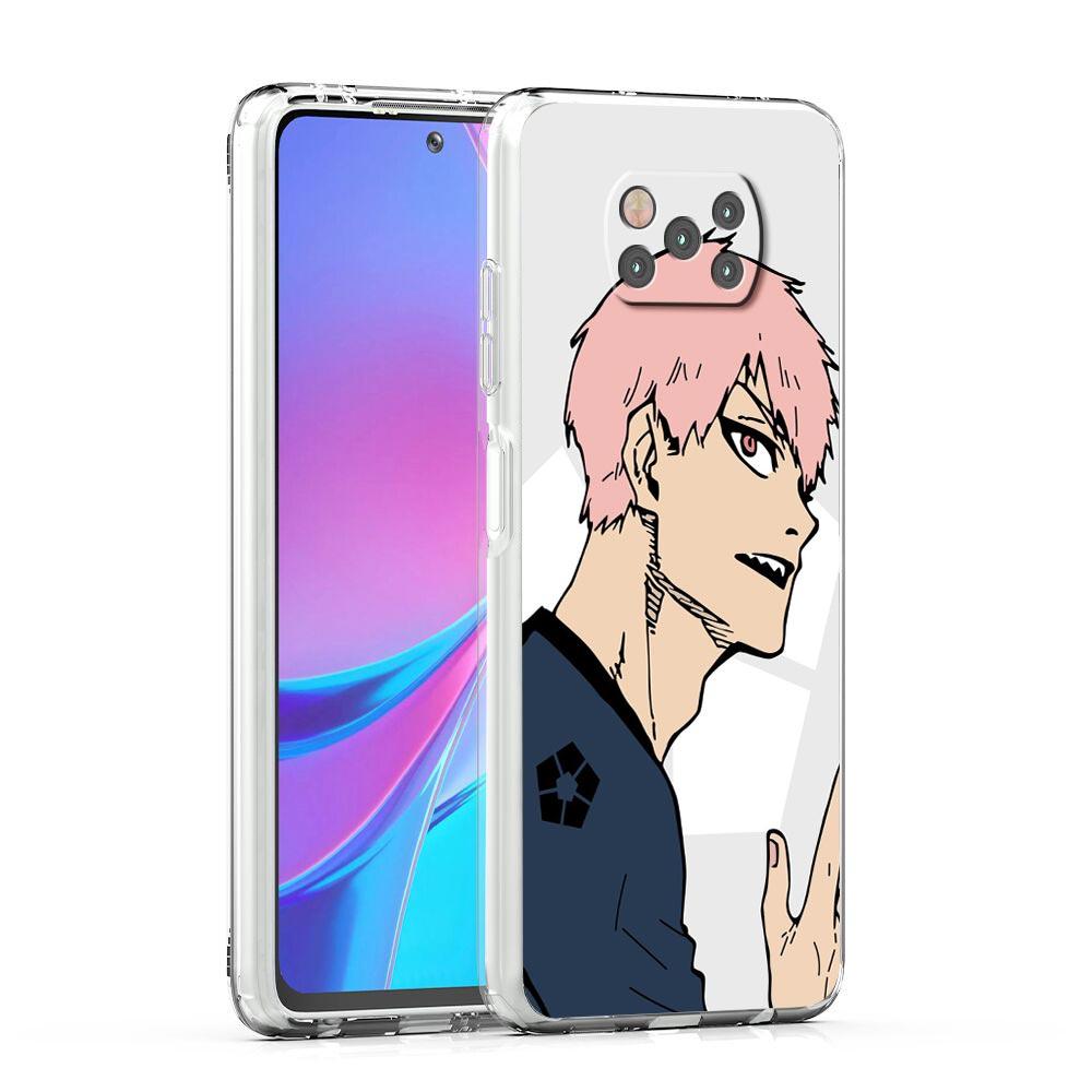 

Чехол для телефона с синим замком в стиле аниме для Xiaomi Poco X3 NFC F3 M3 X4 M4 Pro 5G Mi 11 Lite Ultra 11T 11X 12 12T Pro 11i, мягкий прозрачный чехол Xiaomi Mi 11
