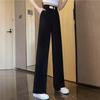 Women's Wide-Leg Drapey Ice Silk Pants, Lightweight and Trendy Loose Fit for Spring and Summer, Small Size.