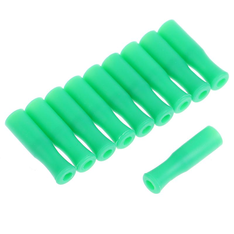10/20Pcs Straw Tip Cover Food Grade Silicone Cover Caps Reusable Anti Burn Protector Party Supplies Accessories