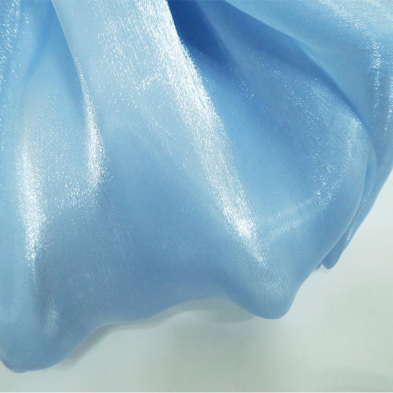 Material Brocart Iridescent din Mătase de Jad Satin Organza pentru Ruqun Hanfu