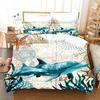 Ocean Dolphin Bedding Set Kids Winter Duvet Cover Sets Kids,twin Full Queen King Bedroom Set  Home Textile Housse De Couette