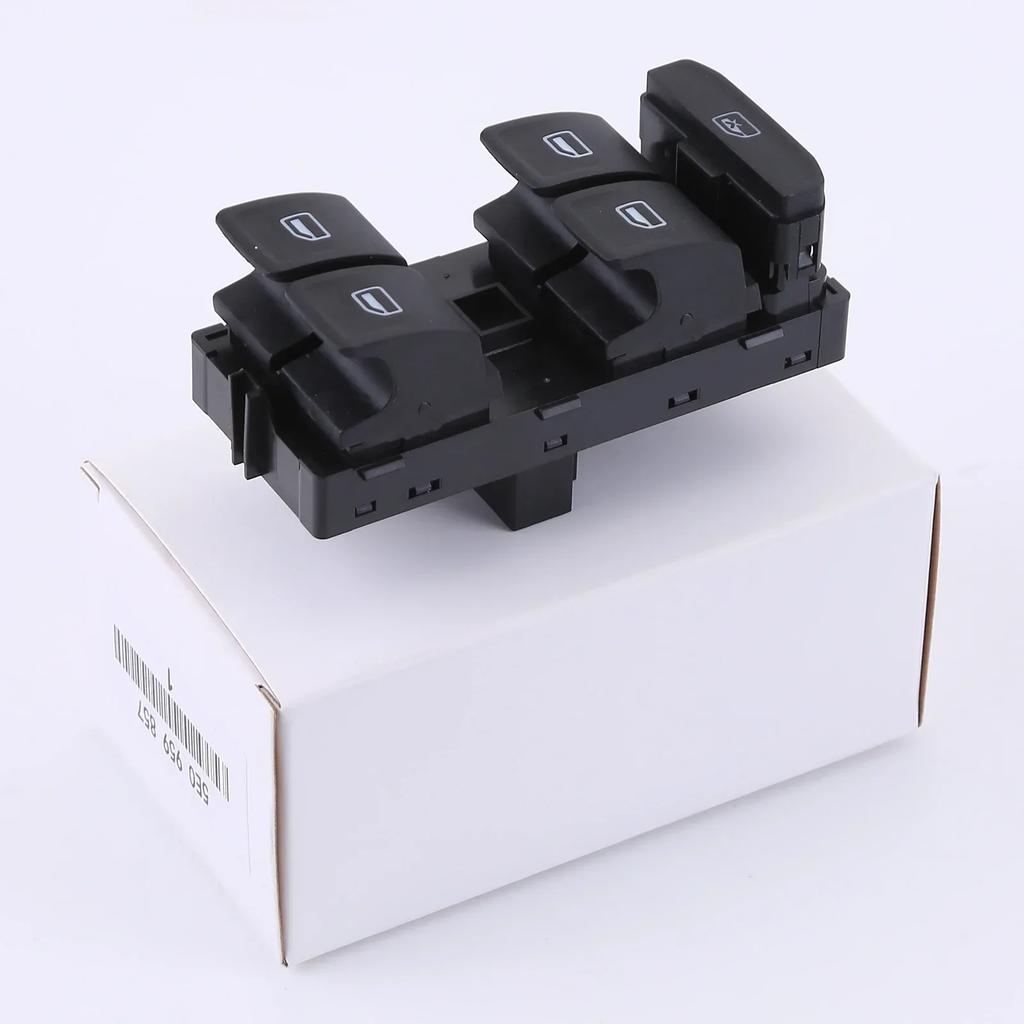 5E0959857  Interruptor de Vidro Elétrico de Plástico para Carro de 8 Pinos Compatível para Skoda Octavia