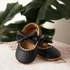 Baby Princess Shoes 0-1 Year, Soft Non-slip PU Leather with Bowknot, Suitable for Spring/Autumn.