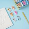 6 Styles Bluey Bingo Eraser Chloe Coco Honey Indy Anime Figure Model Pencil Eraser Stationery Students Children's Gift