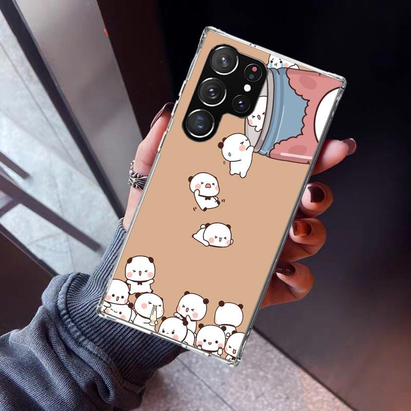 Bubu Dudu Cartoon Cute Phone Case For Samsung Galaxy S23 S24 S25 Edge S26 Ultra S22 + S21 Plus S20 FE Cover Silicone Print Shell