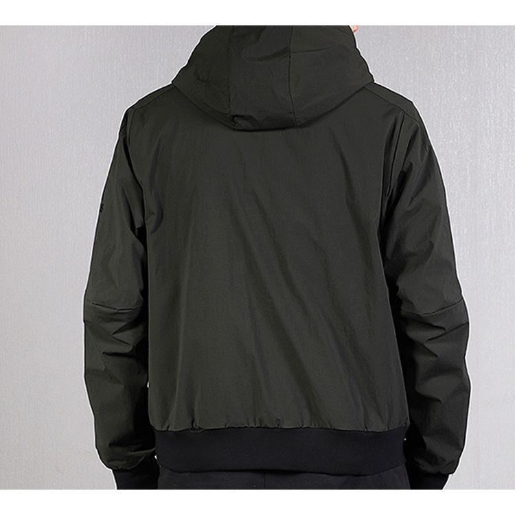 Adidas Ribbed Sports Hoodie Men Jackets Dark-Brown FJ0257