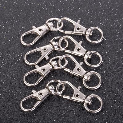 DIY Keychain Split 5PCS/Lot Keychains Making Key Ring Lobster Clasp Key Hook Popular Clips Clasps