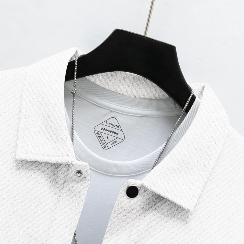 Herren Unifarbene Lässige Jacke mit Langen Ärmeln und Revers - Herbst/Winter Kollektion