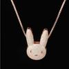 Full Zircon Rabbit Necklace European and American Hip-hop Pendant