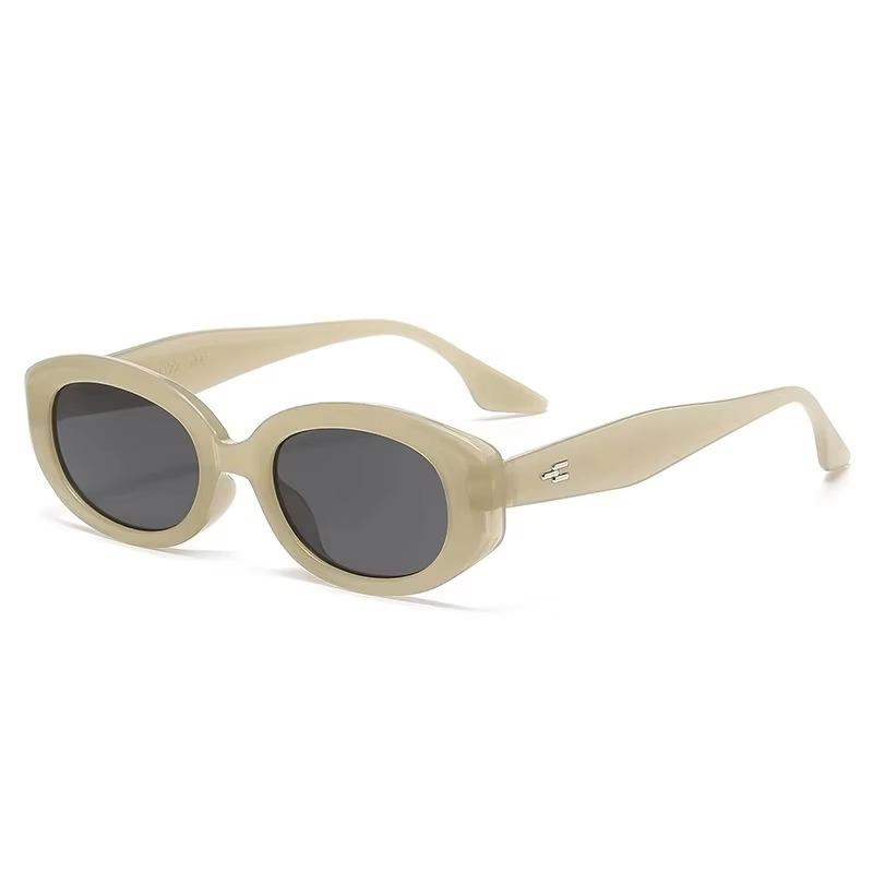 New Trend Sunglasses Women Men Oval Rice Nail Design Retro Casual Fashion Travel Sun Glasses for Female UV400