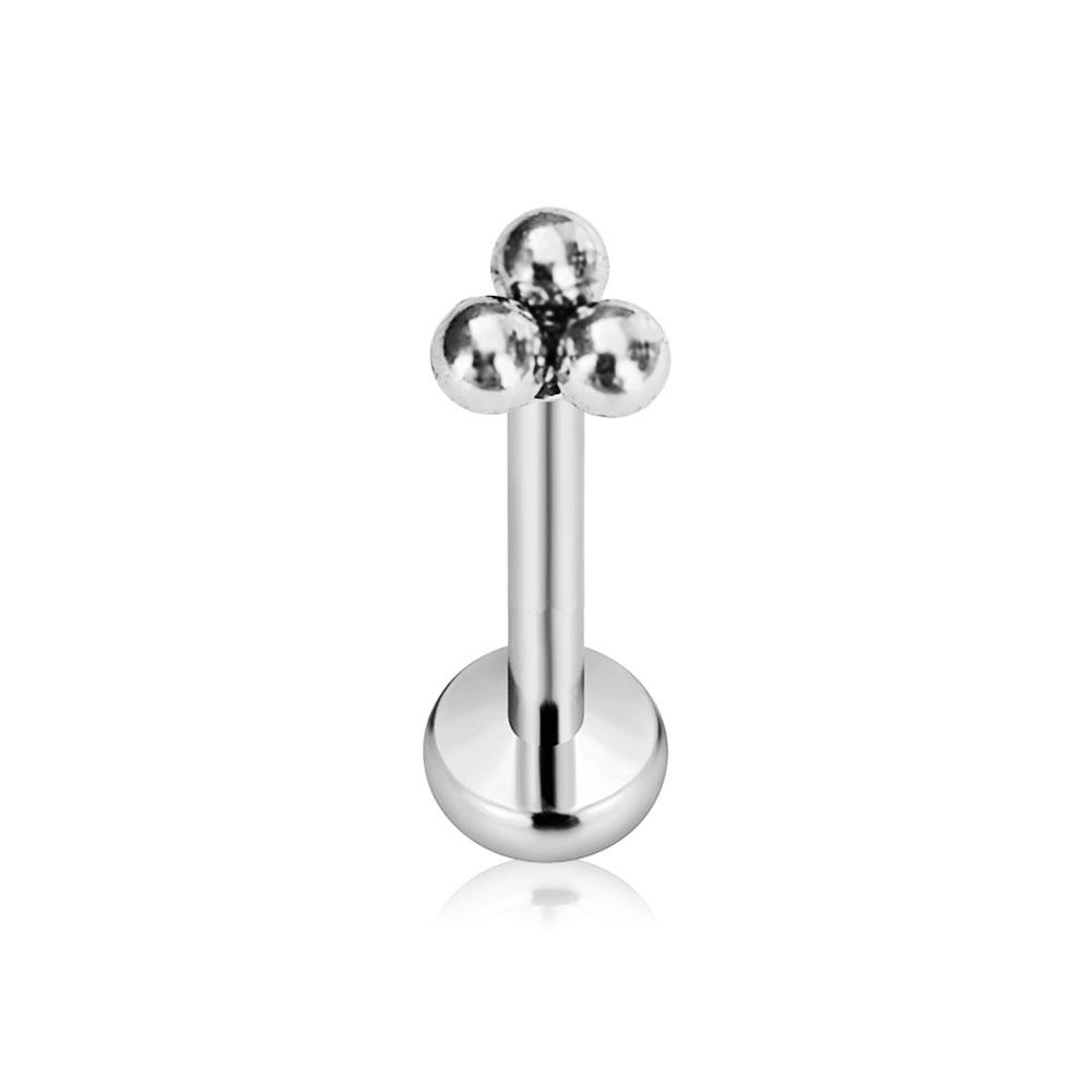 Titanio ASTM F136 G23 Fiore Luna Farfalla Piercing Senza Filettatura Spillo Fulmine Push-in Stud per Labbra Daith Conch Orecchino 16G 18G 20G