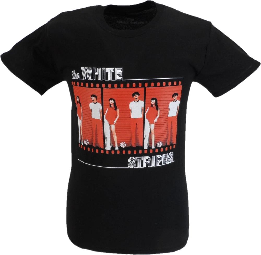 Unisexs Black Official The White Stripes Film Strip T Shirt S