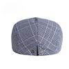 Vintage Glen Plaid Flat Cap for Men Women British Ivy Cabbie Hat Retro Checkered Newsboy Gatsby Cap Casual Peaked Hat