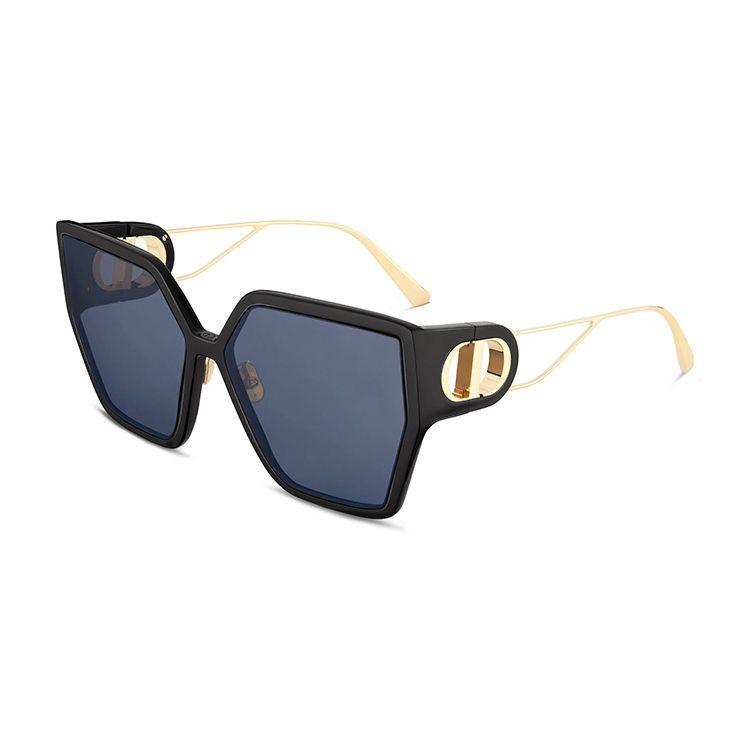 

Dior 30 Montaigne Butterfly Sunglasses Unisex sunglasses Black 30MTBUR-12B0 Basic Packaging-Eyeglass Case+Box,F,Black