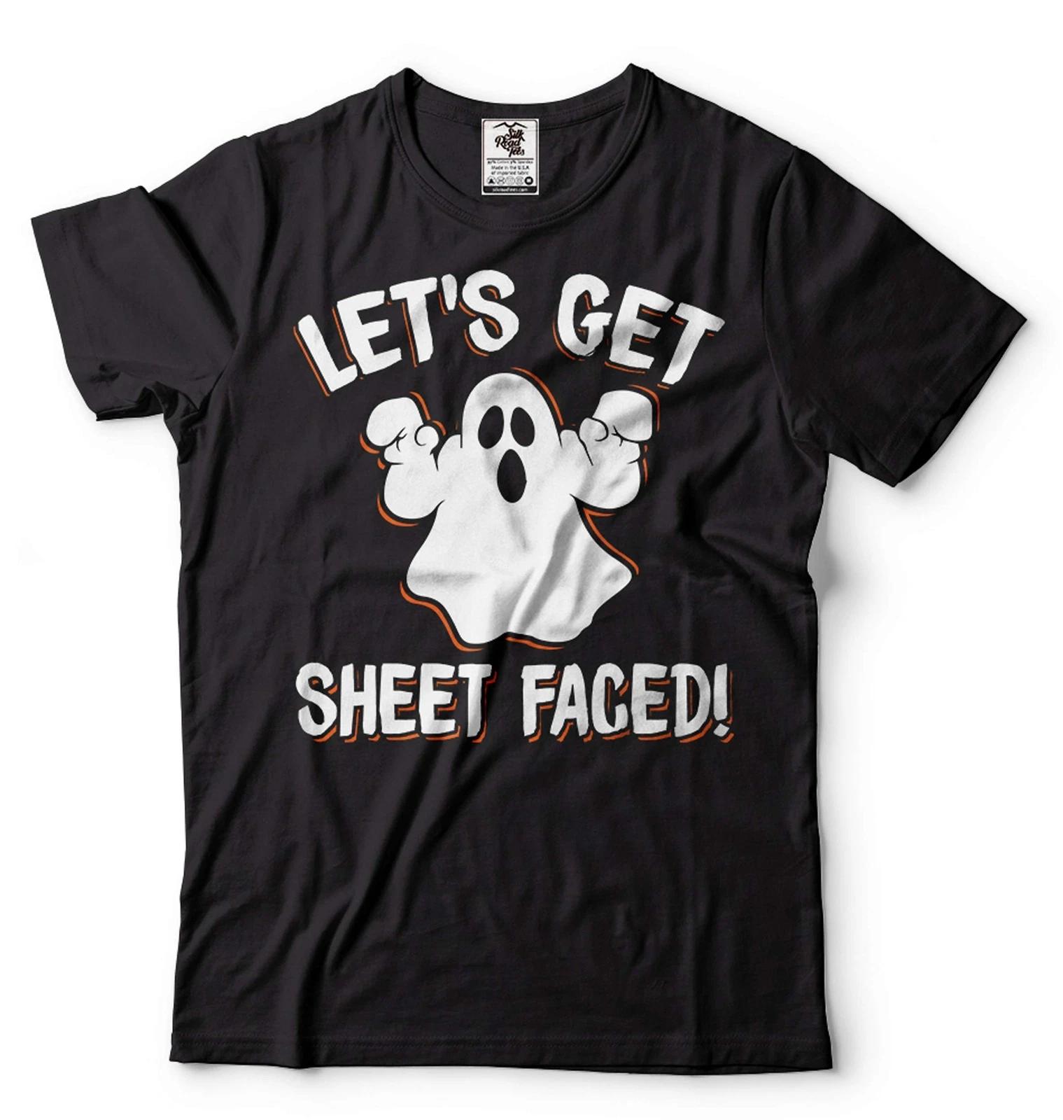 Mens Halloween T-shirt Halloween Ghost Shirt Funny Ghost Shirt Halloween Shirts 3XL