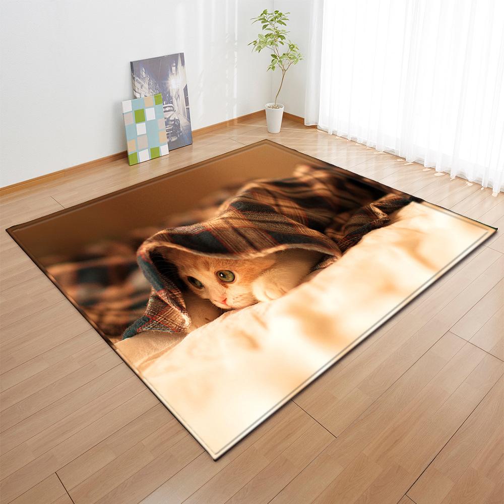 

Romantic Dog Carpet 3D Printed Living Room Rugs Non-Slip Home Entrance Carpet Door Mats Bedroom Cute Animal Kitchen Floor Mat 40x60cm 16x24 inch