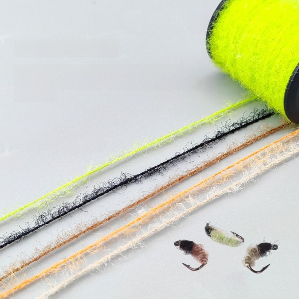 20m Spool Fly Tying Material Natural Curved Dubbing Biomimetic Body Line Chenille Fly Tying Material Body Line