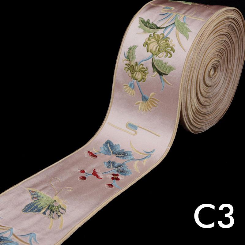 Chinese Embroidered Webbing Retro Embroidery Lace Trim For Diy Hanfu Costume  Cushion Curtain Decor Ribbon Accessories