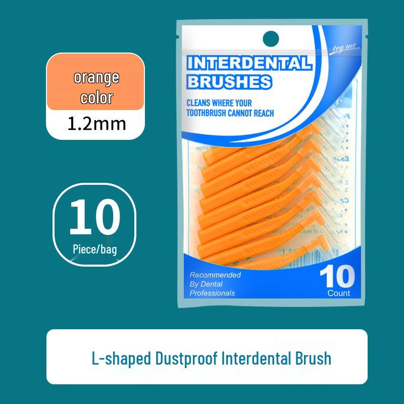 L-Shaped Interdental Brushes - Pack of 10
