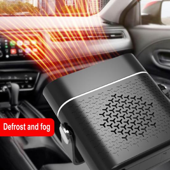 Windshield Heater Multifunctional Strong Wind Compact Size 12V 24V Portable Car Defroster for Truck
