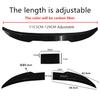 Car Rear Trunk Spoiler Lip Roof Tail Wing Carbon Fiber Adjustable For Car Sedan