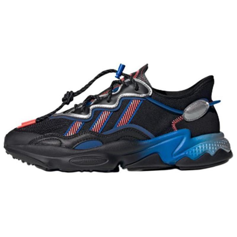 Adidas Originals Ozweego Sports Casual Shoes 'Black Blue' Sneakers FW4272