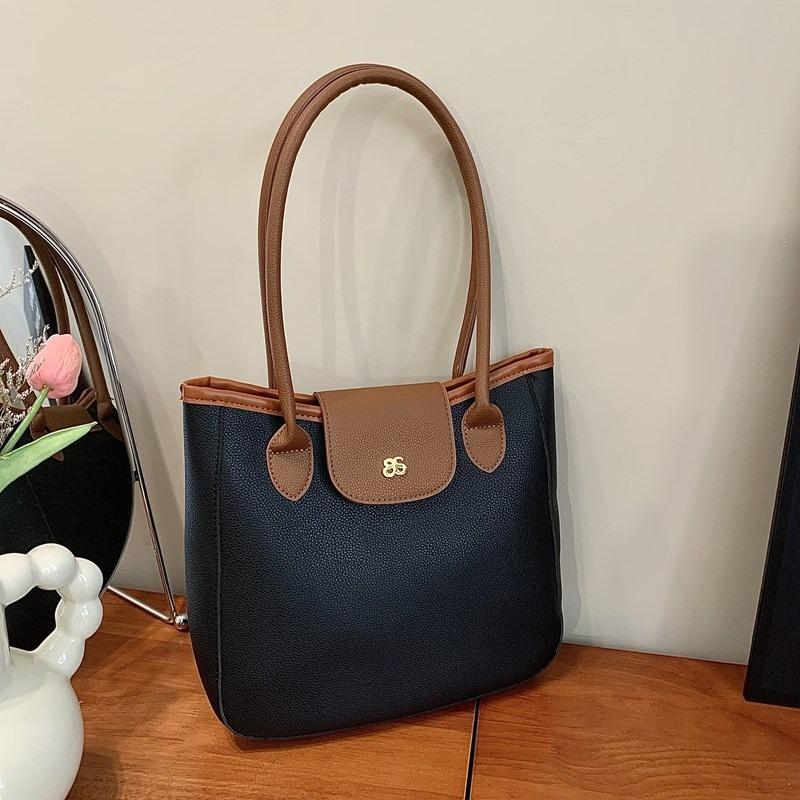 Casual tote bag women's new high-end fashion commuting shoulder bag versatile underarm bag