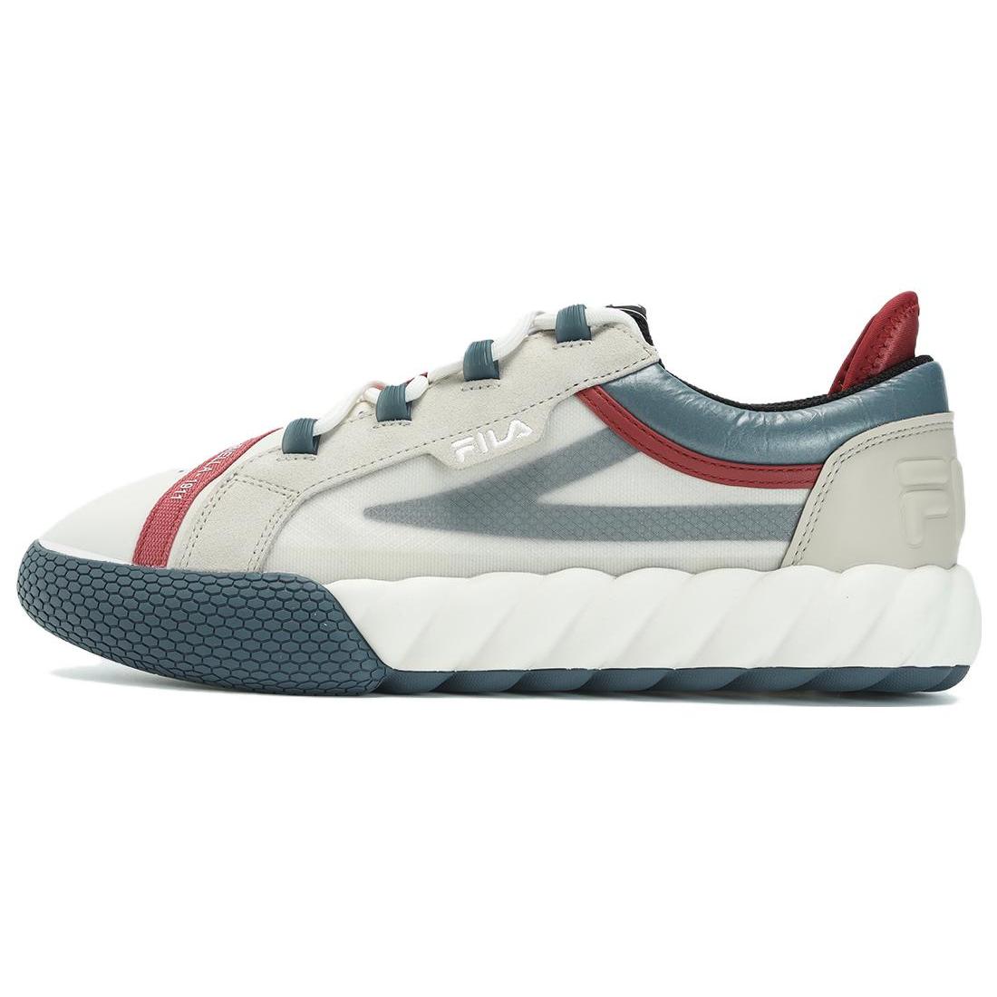 

FILA CAMPO Comfortable Cushioning Low top Skateboard Shoes Men s Coconut Milk White Oyster Gray F12M333201FCO 43