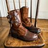 Men's Vintage Military Boots  Boots Flat-Soled Color-Block  Boots