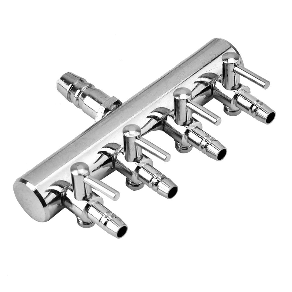 Aquarium Air Flow Valve Stainless Steel Aquarium Fish Tank Air Flow 8mm Turn To 4mm Splitter Control Valve