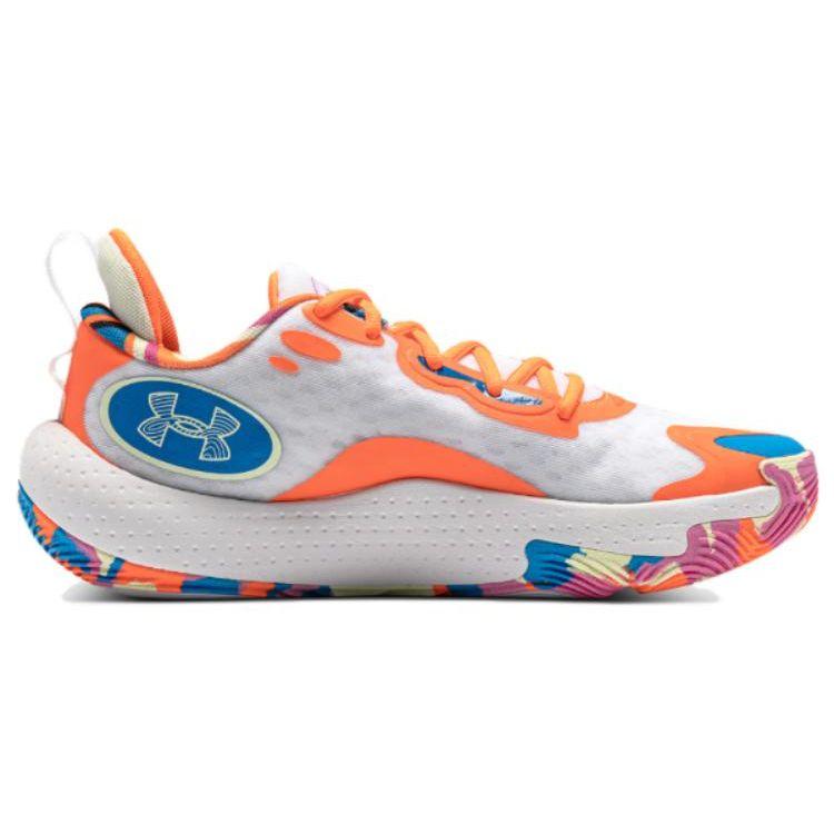 Under Armour Spawn 5 LE White Citrus Blast Unisex Sneakers Grey 3026758-100