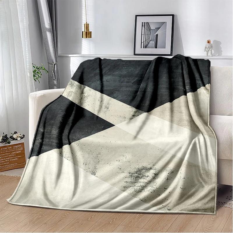 2025 New Style Bohemian Abstract Modern Art Geometry Blanket,Soft Throw Blanket for Home Bedroom Bed Sofa Travel Picnic Gift Kid