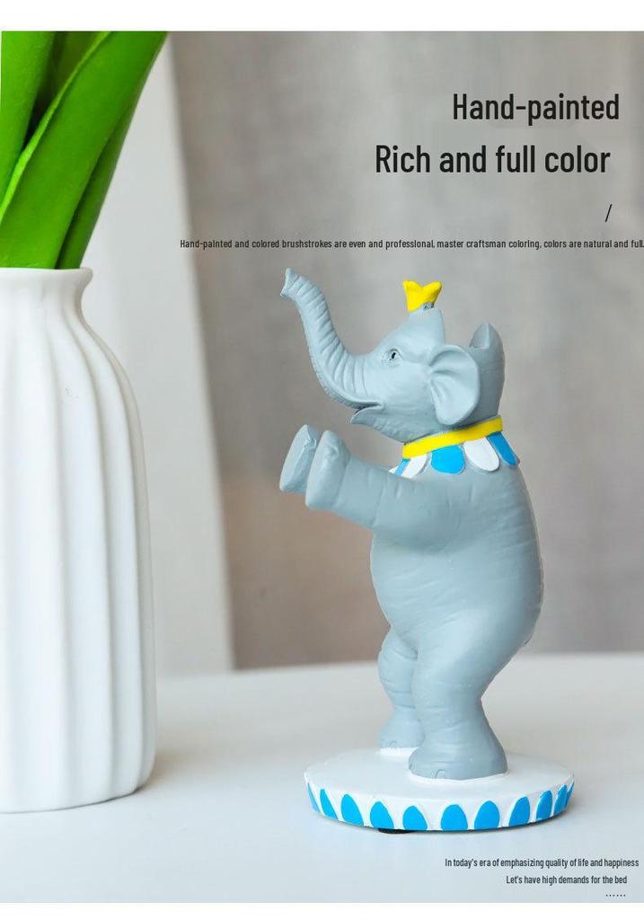 Elephant Eyeglass Holder Resin Stand - Children's Desktop Ornament & Gift
