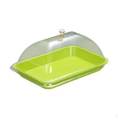 Cake Stand with Dome Plate Elegant Convenient Serving Dish Cover Platter for Holiday