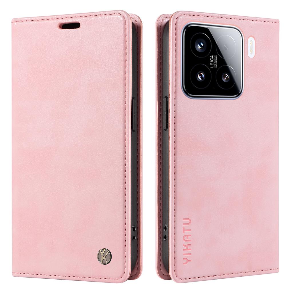 YIKATU YK-006 Für Xiaomi 15 Hülle Magnetischer Verschluss Leder Handyhülle Litschi-Textur