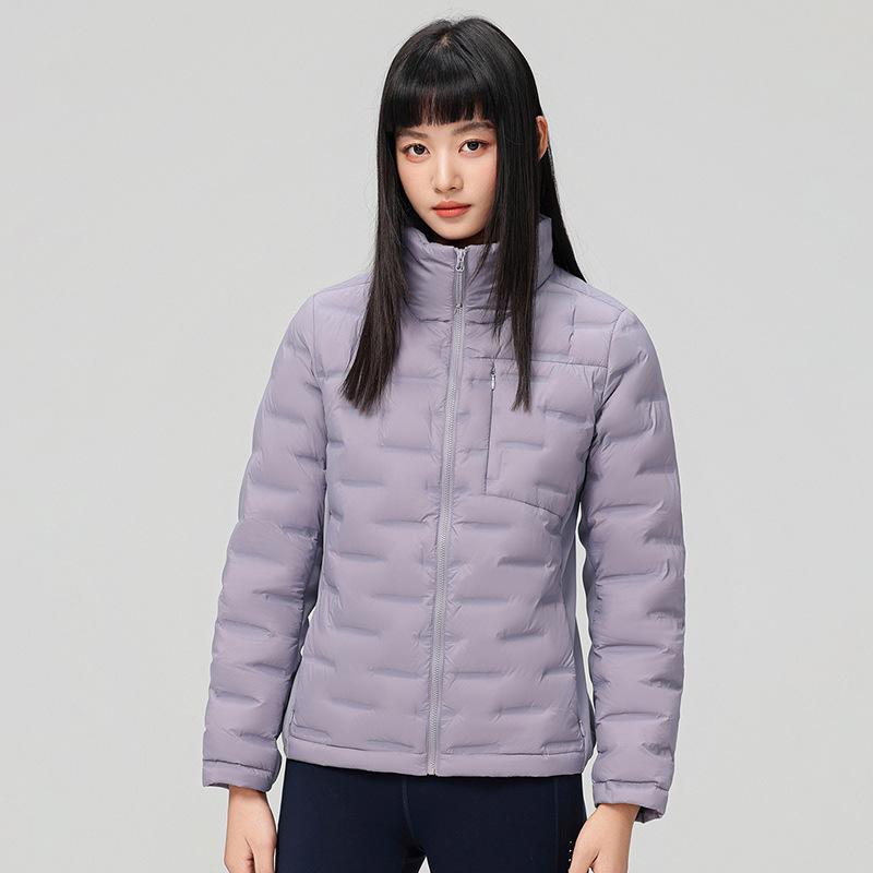 Autumn and winter new stand-up collar light down jacket couple with the same white duck down casual fashion warm light jacket