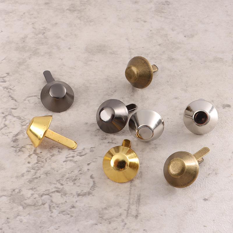 20Pcs Metal Bag Accessories Feet Rivets Studs Pierced For Purse Handbag Leather Diy Crafts Luggage Hardware Accessories