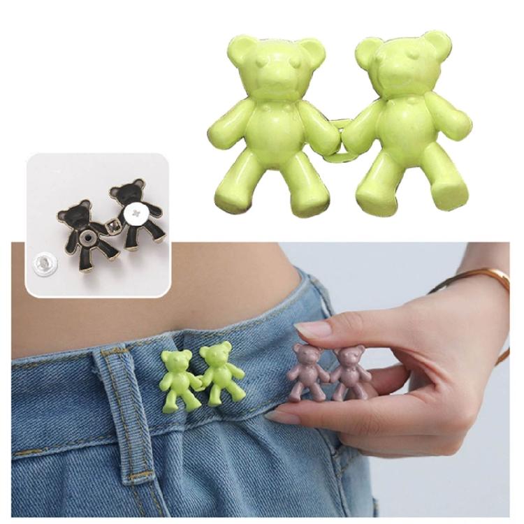 Colorful Bear No Sew Waist Button Jeans Buttons Cute Bear Jeans Buttons Pins