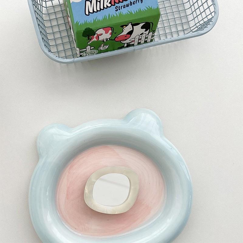 

Ins Style Shell Patterned Acrylic Mirror Sticker Irregular Phone Airbag Holder Cat Touch Up Portable