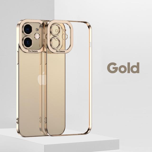 

Роскошный прозрачный чехол с квадратным покрытием для Iphone 14 13 12 11 Pro Max Mini X Xs Xr 7 8 Plus Se, прозрачный мягкий силиконовый чехол For iPhone 13 Pro