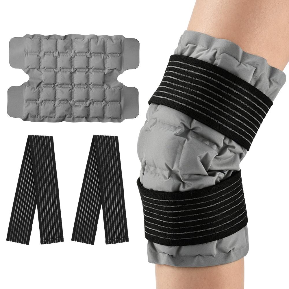 Knee Ice Pack Wrap Reusable Knee Cold and Hot Compress Brace Strap For Knee Pain Relief and Muscle Relaxation