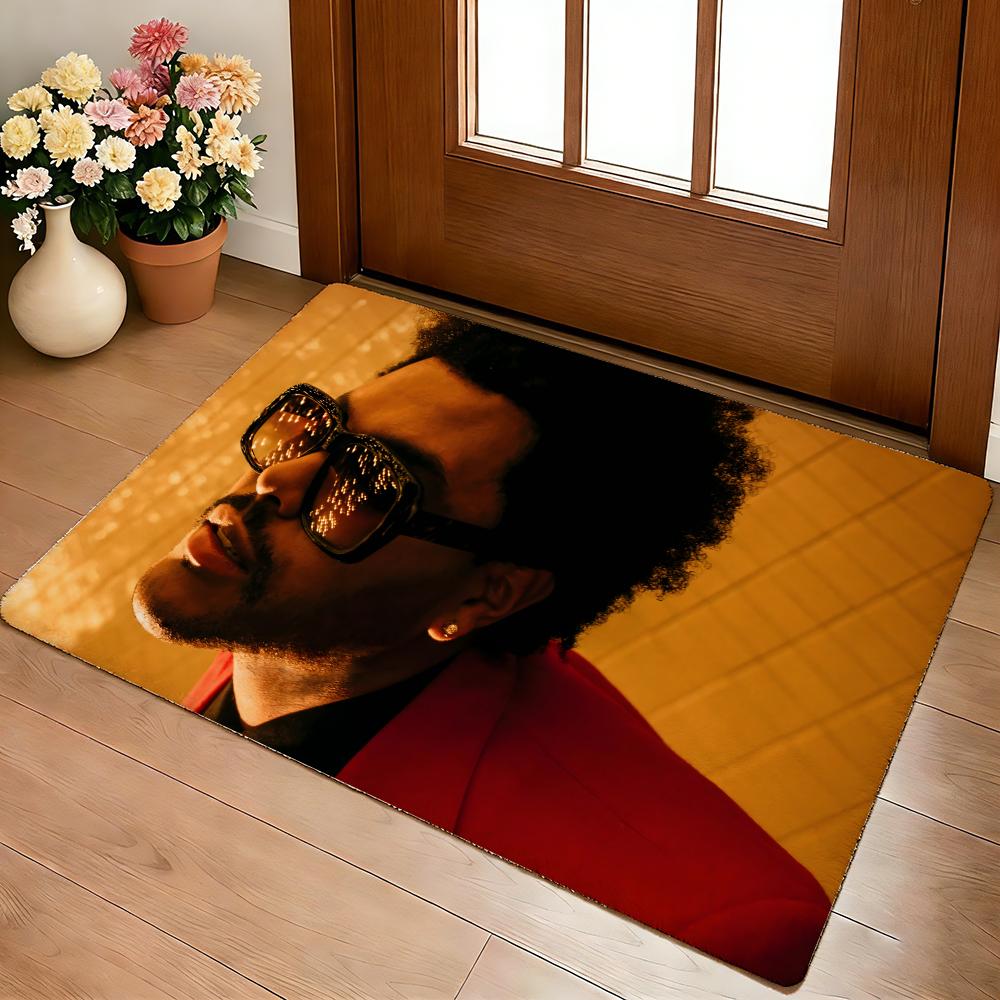 Singer T-The Hot W-Weeknd Floor Mat Cozy Flannel Soft Thick Non-Slip Mat For Living Room Bedroom Kitchen Decor Rugs